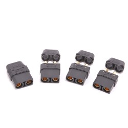 XT90 PLUG WITH SHEATH FEMALE ONLY BLACK - 4PCS