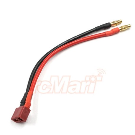 4MM PLUG W/ T-PLUG CONNECTOR WIRE 15CM